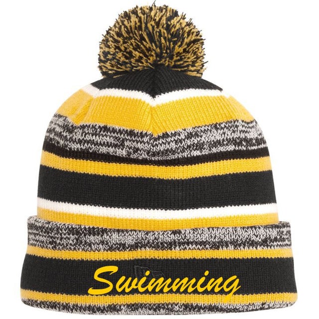 WKU) Western Kentucky Swimming Winter Hat with Pom  23 Aquatics LLC Swim  Gear for Champions info@ (331) 998-2164
