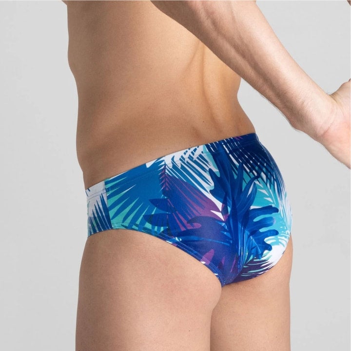 Arena Palm Print Swim Brief  23 Aquatics LLC Swim Gear for Champions  info@ (331) 998-2164