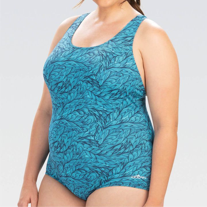 Women's Dolfin Aquashape Print UPF 50+ Lap One-Piece Swimsuit